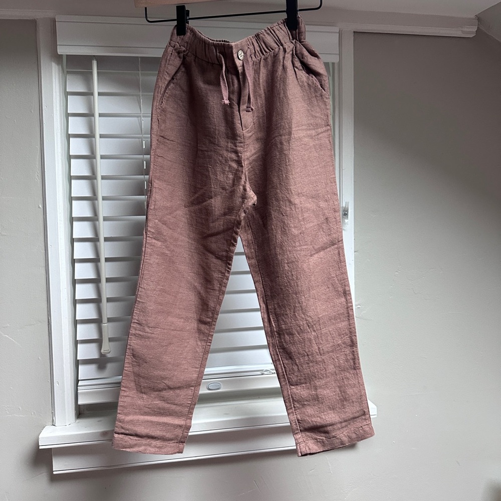 Rylee + cru boys linen kalen pant